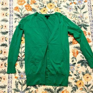Jcrew Size small emerald green cardigan